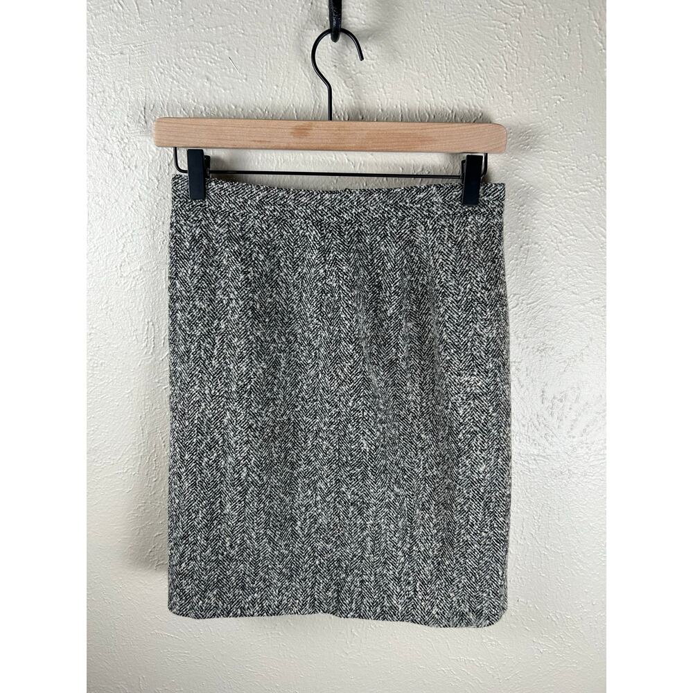 Vintage Cento By Iceberg Skirt Size Small Straight Pencil Knee Length Tweed Wool